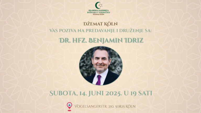 Predavanje Dr. hafiz Benjamin Idriz