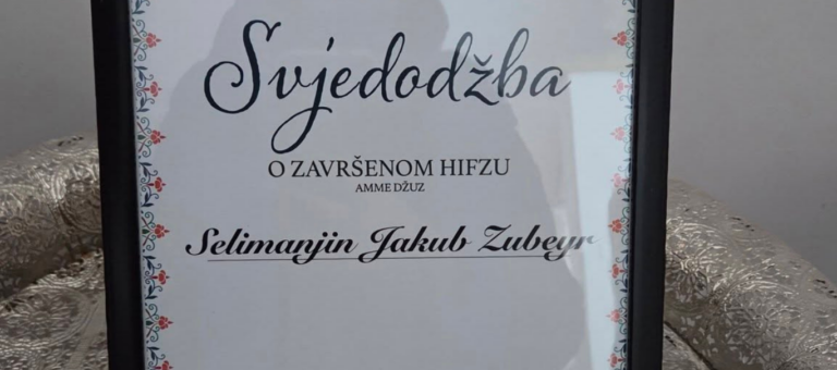 Dodjela diplome – Hifz Amme džuza